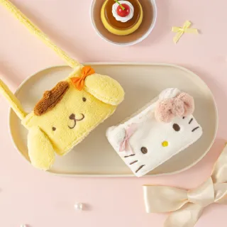 【Oolab 良杯製所】三麗鷗聯名 小緞帶系列絨毛隨行杯提袋(酷洛米/美樂蒂/布丁狗/凱蒂)