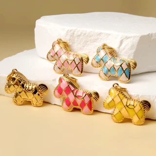 【GJS 金敬順】黃金墜子 布馬 菱格紋 硬金 多選(金重:0.54錢/+-0.03錢)