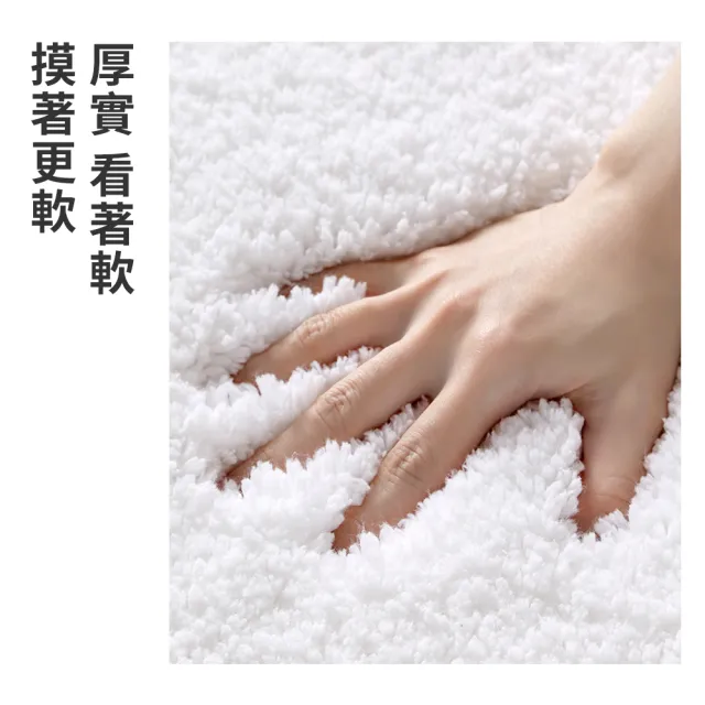 【Shely】抗菌加厚加密毛絨刺繡吸水地墊 廁所浴室吸水防滑腳踏墊 吸水墊子 門墊 40*60cm