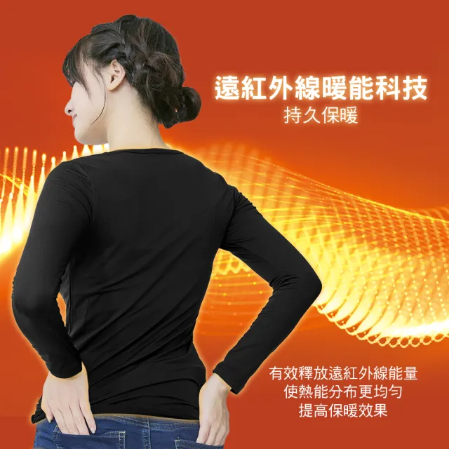 【雨傘王】2件組 石墨烯發熱衣 台灣製 男女款 內層刷毛 保暖衣(遠紅外線 有效升溫)