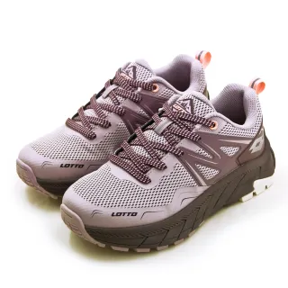 【LOTTO】女 專業2E寬楦郊山防潑水戶外健行鞋 CT600系列(藕紫 9837)