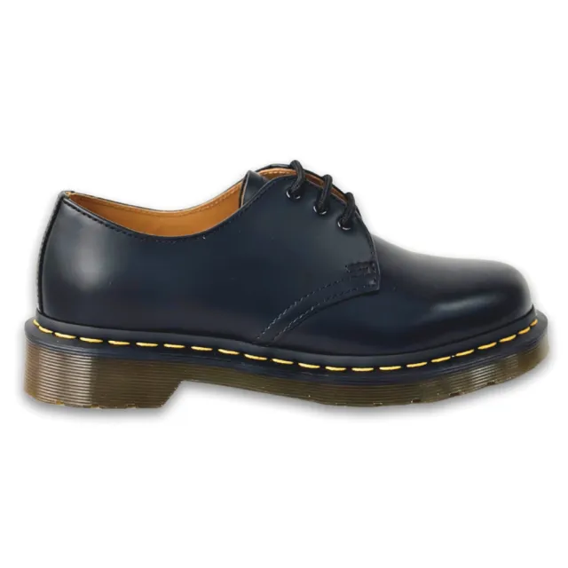 【Dr.Martens】馬汀 1461 59 平底3孔綁帶牛津鞋 黑 硬皮馬丁紳士鞋 休閒鞋子 男女皮鞋 10085001