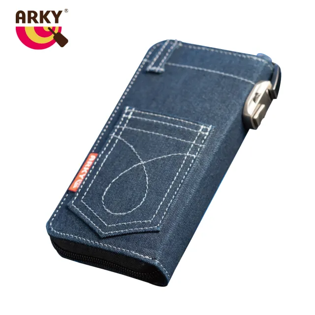 【ARKY】防盜密碼鎖牛仔手機包 多功能收納錢包