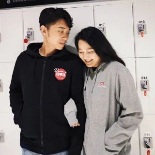 【EDWIN】男裝 基本LOGO連帽拉T外套(共3款)