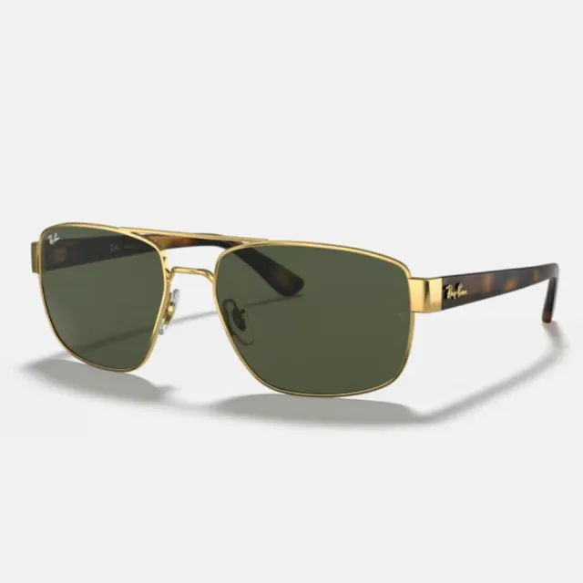 【RayBan 雷朋】雙槓太陽眼鏡(RB3663-001/31、002/31 60mm)