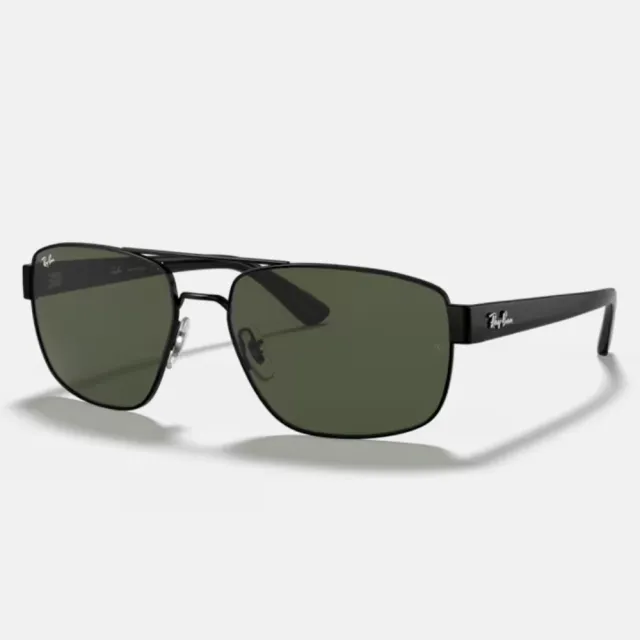 【RayBan 雷朋】雙槓太陽眼鏡(RB3663-001/31、002/31 60mm)