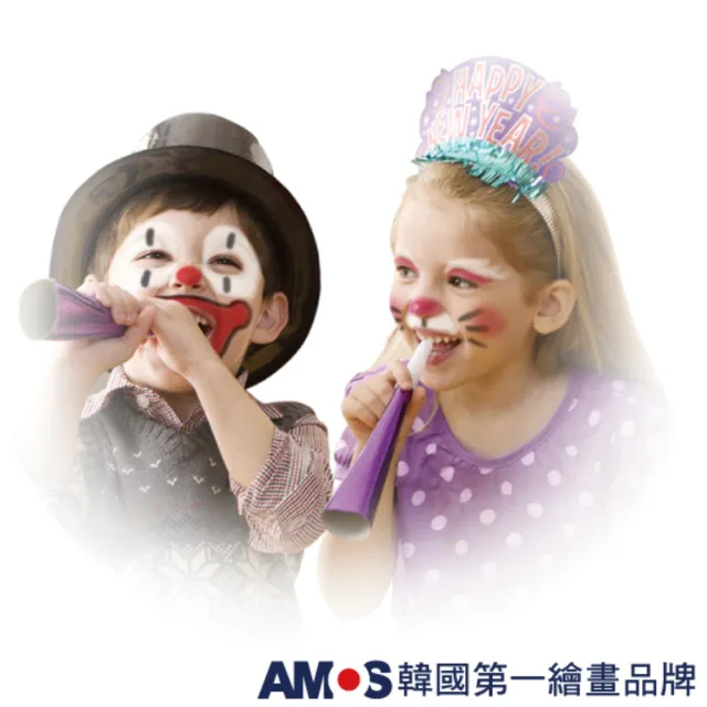 【AMOS 阿摩司】韓國原裝 12色人體彩繪棒