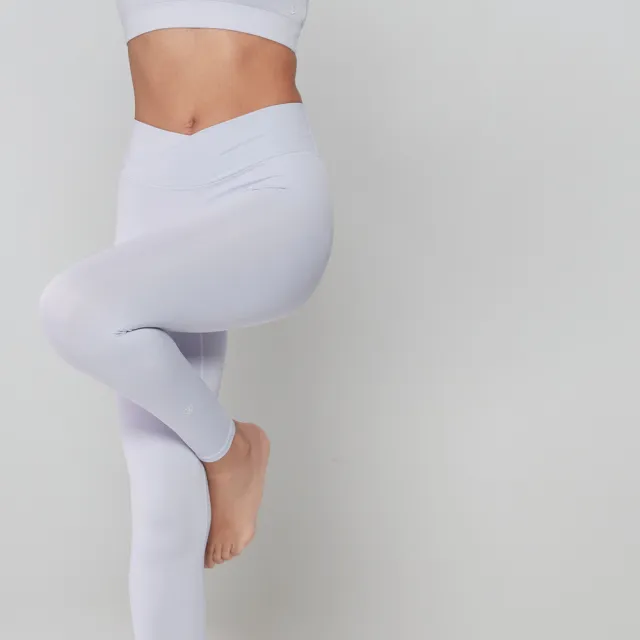 【VERVE】VERVE x KATIE｜Luxo™ 裸感交叉緊身褲(親膚、柔軟、裸感、透氣、高腰Leggings、瑜珈、皮拉提斯)