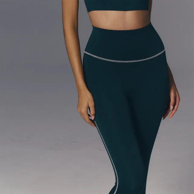 【VERVE】Luxo™ 側線跳色Leggings(親膚、高彈性、透氣、柔軟、輕盈、復古、撞色設計、長Leggings)