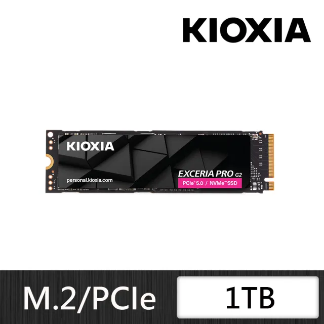 【KIOXIA  鎧俠】EXCERIA Pro G2 1TB M.2 2280 PCIe NVMe SSD固態硬碟