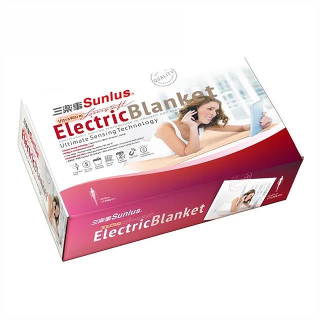【台隆手創館】Sunlus三樂事 親密舒眠電熱毯SP2406WH(60*80cm)
