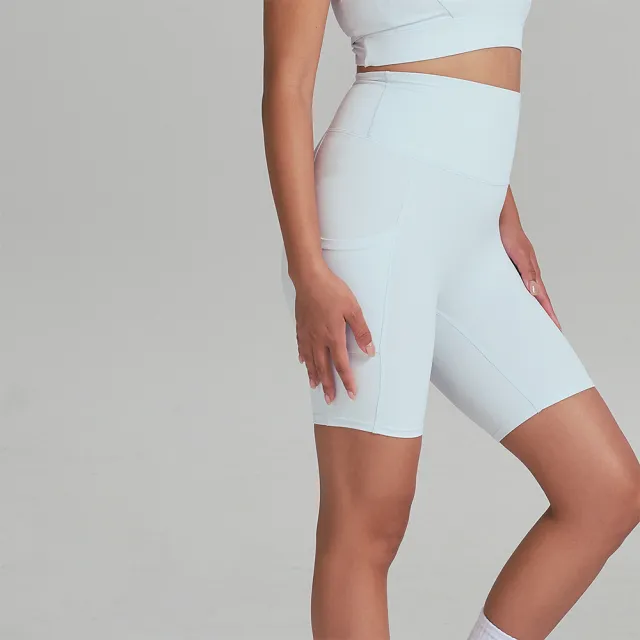 【VERVE】ProFlex316™ 側口袋三分短Leggings(強韌、高支撐力、吸濕排汗、高彈性、冰涼絲滑、短Leggings)