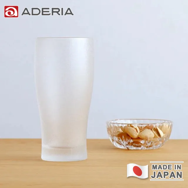 【ADERIA】日本製冰晶系列薄口啤酒杯365ml(3入組)
