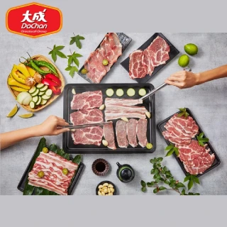即期品【大成】黑蜜豬極緻九件組︱梅花、五花、里肌、胛心肉︱大成食品(效期:2026/04/02)