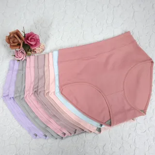 【Osun】12件組抑菌純色石墨烯女內褲高腰束腹修身包臀棉質貼身舒適(特惠價CE455-202)