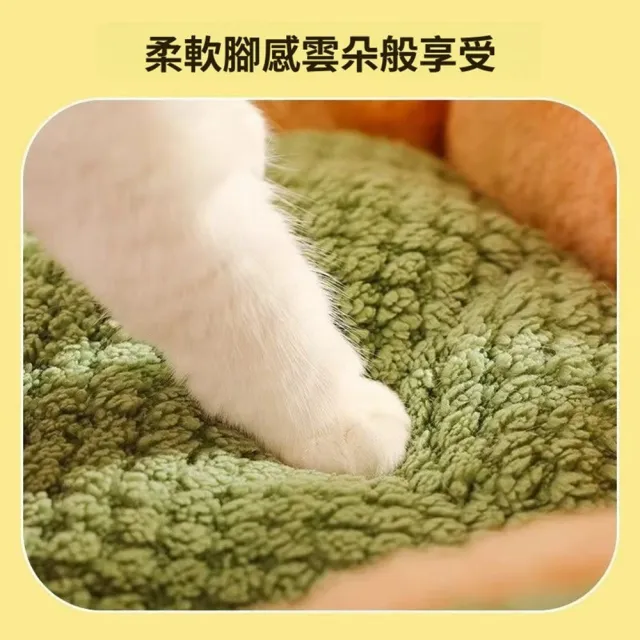 【Quality 聚家】寵物窩 冬季保暖貓窩 保暖墊子 貓床小狗窩(60*60*40CM/立體飽滿/空間寬散/禦寒保暖)