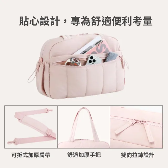 【BAGSMART】雙11 23L輕量蓬鬆行李袋(大容量收納、防水分層、多個分隔口袋)