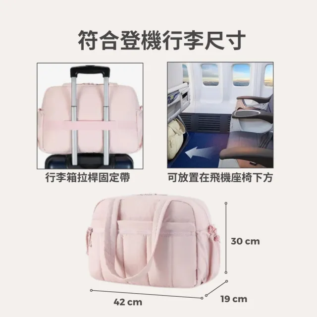 【BAGSMART】雙11 23L輕量蓬鬆行李袋(大容量收納、防水分層、多個分隔口袋)