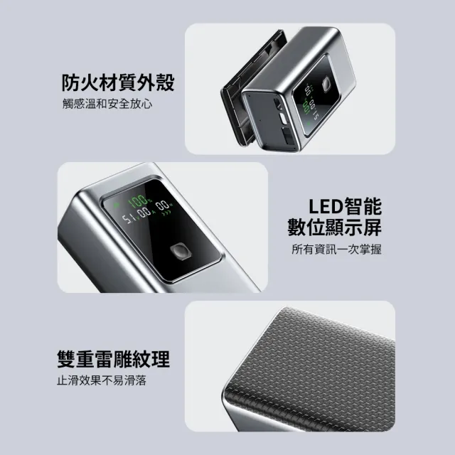 【MCK】10000mah 35W大功率顯示屏行動電源 MCK-NB35(大功率/大容量/快速充電)