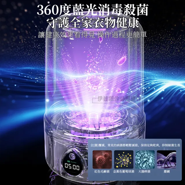 【IDREES 伊德萊斯】一體式迷你洗衣機 1500ML 殺菌消毒 內衣褲洗衣機 小型洗衣機
