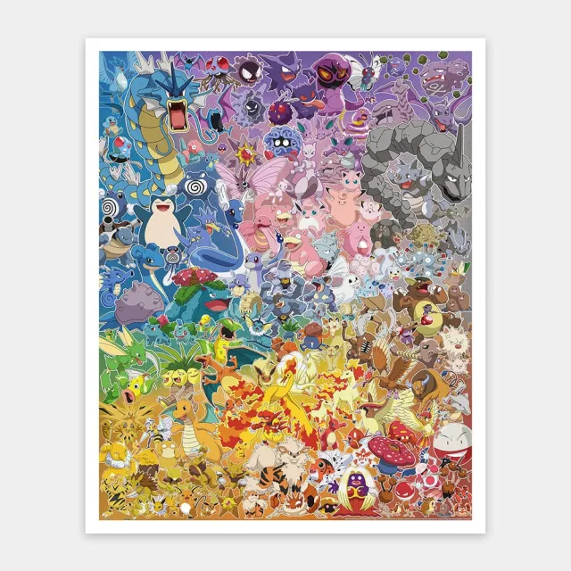 【Pintoo】拼圖2000片 - POKEMON 精靈寶可夢 - 初代大集合(遊戲/禮物/收藏/益智玩具)