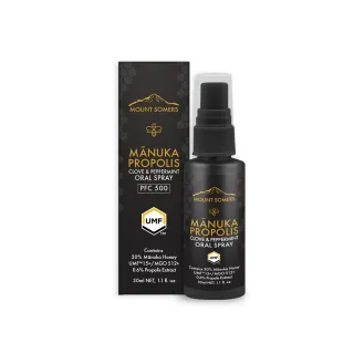 【Mount Somers】紐西蘭麥蘆卡UMF15+蜂膠噴霧(30ml)