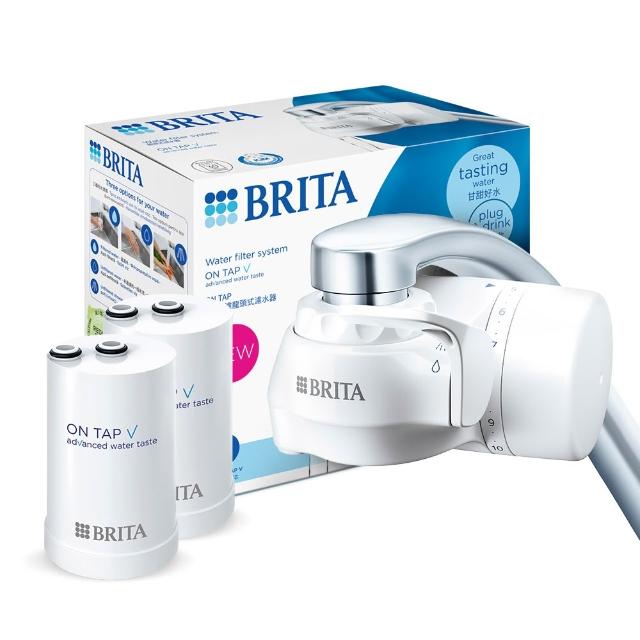 【BRITA】官方直營 ON TAP 4重微濾龍頭式淨水器+1入微濾濾芯(強效除鉛共1機2芯)