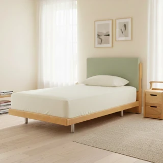 【有情門】STRAUSS 睱居福昇床組-3.5*6.2呎/GL22.5(製作期2-3週/實木/MIT/單人/床架/床框/床頭板)