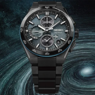 【SEIKO 精工】ASTRON 螺旋星系 GPS衛星定位雙時區鈦金屬手錶 聖誕節 交換禮物(SSH187J1/5X83-0AV0G)