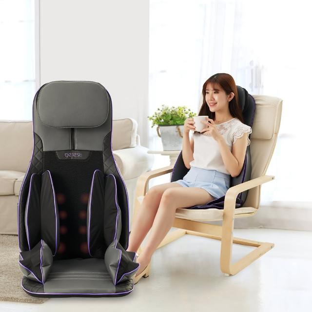 berest MBP0428-P 魔力臀蝶型雙氣囊按摩背墊，專為背部與腰部設計，採用揉捏式按摩方式，提供舒緩疲勞的專業按摩體驗。內建溫熱功能，促進血液迴圈；配備有線遙控器，操作簡單方便。插電式電源，尺寸 L800*W480*H500mm，重量僅6.8kg，適合放置於椅墊或床墊使用。透過BSMI認證（R55679），享有1年保固。本產品為個人衛生用品，一經拆封使用將影響退貨許可權。