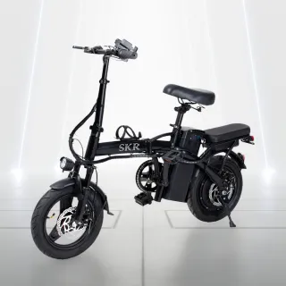 【SKR】14吋 350W免駕照安全帽牌照稅可載人 P1小旋風電動輔助自行車 尊爵款 電動腳踏車(電輔車 續航30KM)