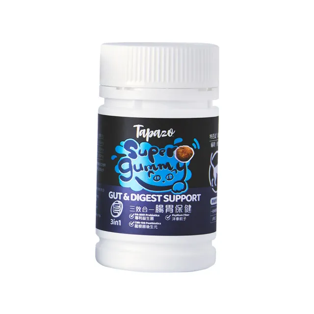 【TAPAZO 特百滋】貓用超級軟糖80g(益生菌/泌尿/離胺酸/排毛/貓貓保健/寵物保健食品)