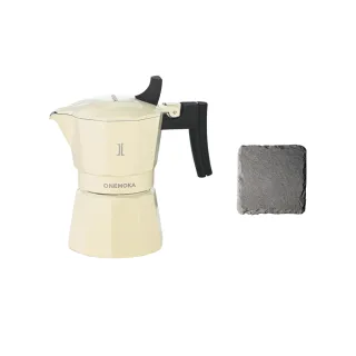 【SHINKAWA新川】意式濃縮雙閥摩卡壺 新手入門款 家用小型(食品級鋁材 可明火電陶爐 油脂豐富雙閥)