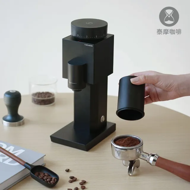 【TIMEMORE 泰摩】泰摩咖啡 BRICKS咖啡電動磨豆機-TEGB01S黑色/白色(錐魔)