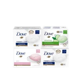 【Dove 多芬】香皂潔膚塊90g-48入(滋養柔嫩/清爽水嫩)