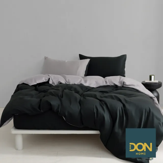 【DON】曜石天絲兩用被套床包四件組-城市感知系列-黑曜(雙人-多色任選)