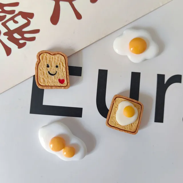 【Paper Play】冰箱貼 冰箱磁鐵/趣味愛心早餐主題造型磁鐵 冰箱磁鐵 單入(8款任選)