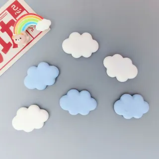 【Paper Play】冰箱貼 冰箱磁鐵/可愛胖胖雲朵造型磁鐵 冰箱磁鐵 單入(2色任選)