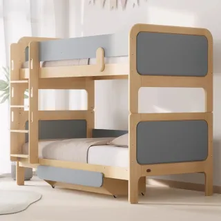 【成長天地】澳洲Boori 實木兒童床 單人加大雙層床 BR017(澳洲30年嬰童知名品牌)