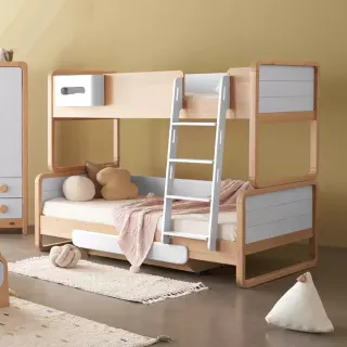 【成長天地】澳洲Boori 2025新品 貝倫雙層床 兒童床 BR018(澳洲30年嬰童知名品牌)