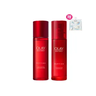 【OLAY 歐蕾】膠原大紅瓶 水乳2步驟明星組★彈潤緊緻 No.1抗老品牌(精華水/化妝水150ml+ 精華乳100ml)