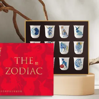 【TALES 神話言】十二生肖藝術骨瓷茶杯收藏組(澳洲展出/透光/清酒杯/文創/禮品/禮物/收藏)
