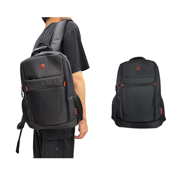 【SNOW.bagshop】雙11 後背包胸扣小容量內水瓶固定防水尼龍布主袋+外袋共四層