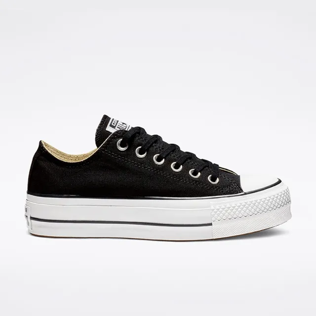 【CONVERSE】休閒鞋 女鞋 帆布鞋 低筒 厚底 CTAS LIFT OX 黑 560250C
