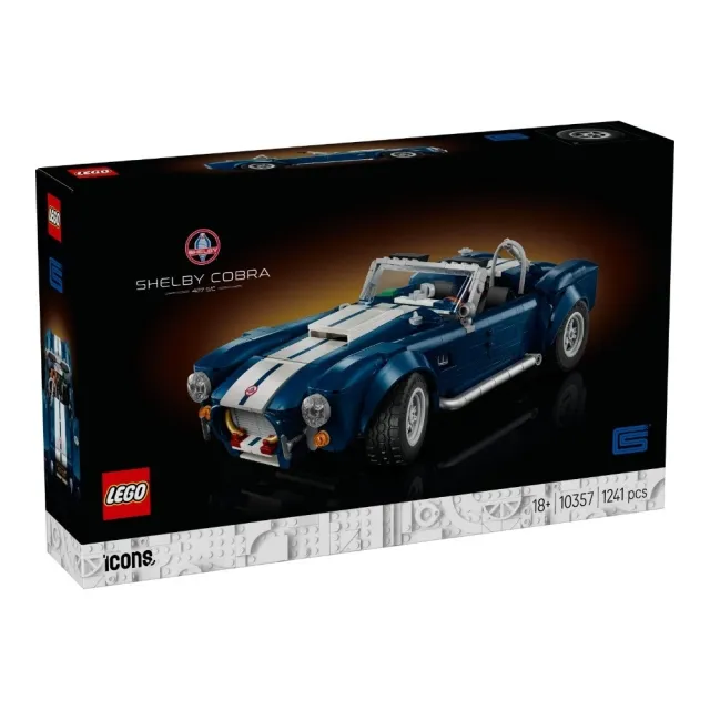 【LEGO 樂高】Icons 10357 Shelby Cobra 427 S/C(賽車模型 居家擺設 積木 玩具)