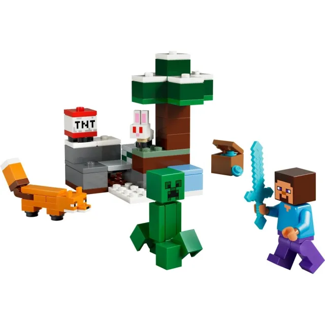 【LEGO 樂高】Minecraft 21583 史提夫的針葉林地大冒險(麥塊 電玩遊戲 積木 兒童玩具)