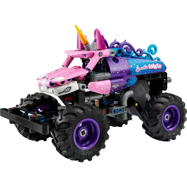 【LEGO 樂高】科技系列 42220 Monster Jam Sparkle Smash 迴力車(怪獸卡車 迴力車玩具 積木 玩具)