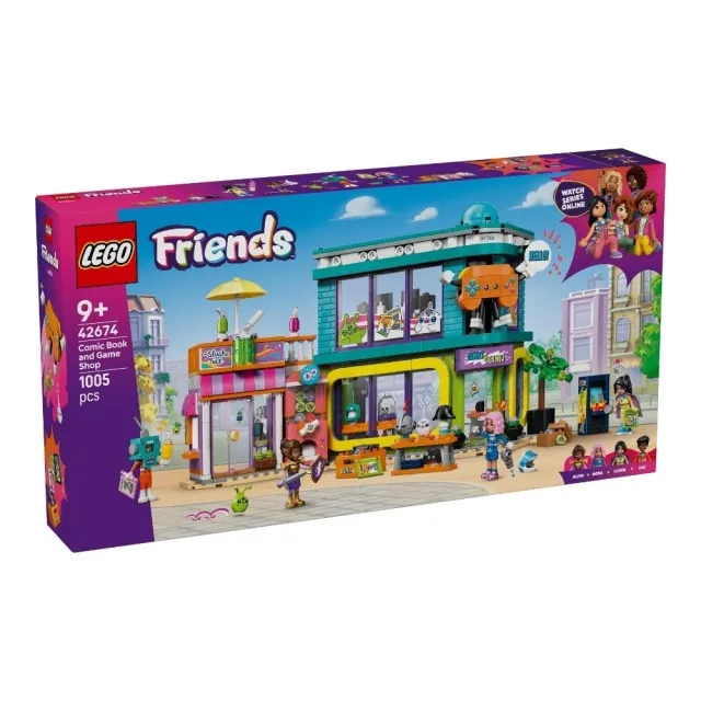 【LEGO 樂高】Friends 42674 漫畫與電玩店(娃娃屋 扮家家酒 積木 玩具)