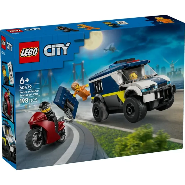 【LEGO 樂高】城市系列 60479 警用囚車(玩具車 創意力遊戲 積木 兒童玩具)