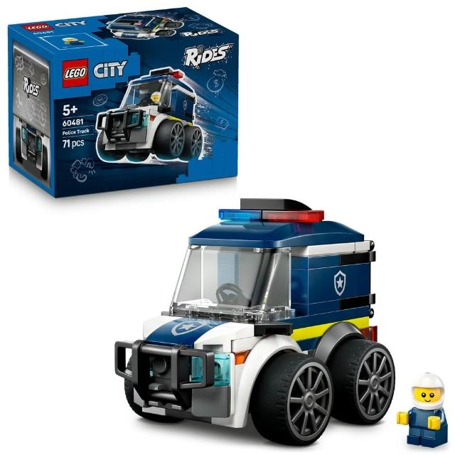 【LEGO 樂高】城市系列 60481 Rides－警用卡車(玩具車 創意力遊戲 積木 兒童玩具)